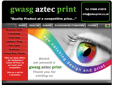 Print Photo on The Brief For The Aztec Print Website Was To Create A Vibrant Website
