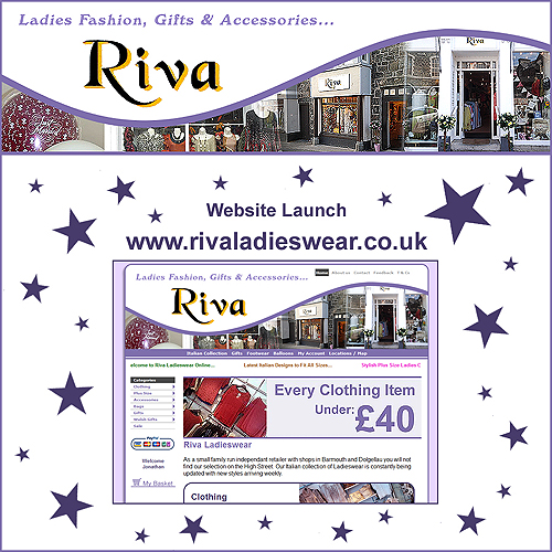 Riva Ladieswear Website Launch Facebook / Twitter