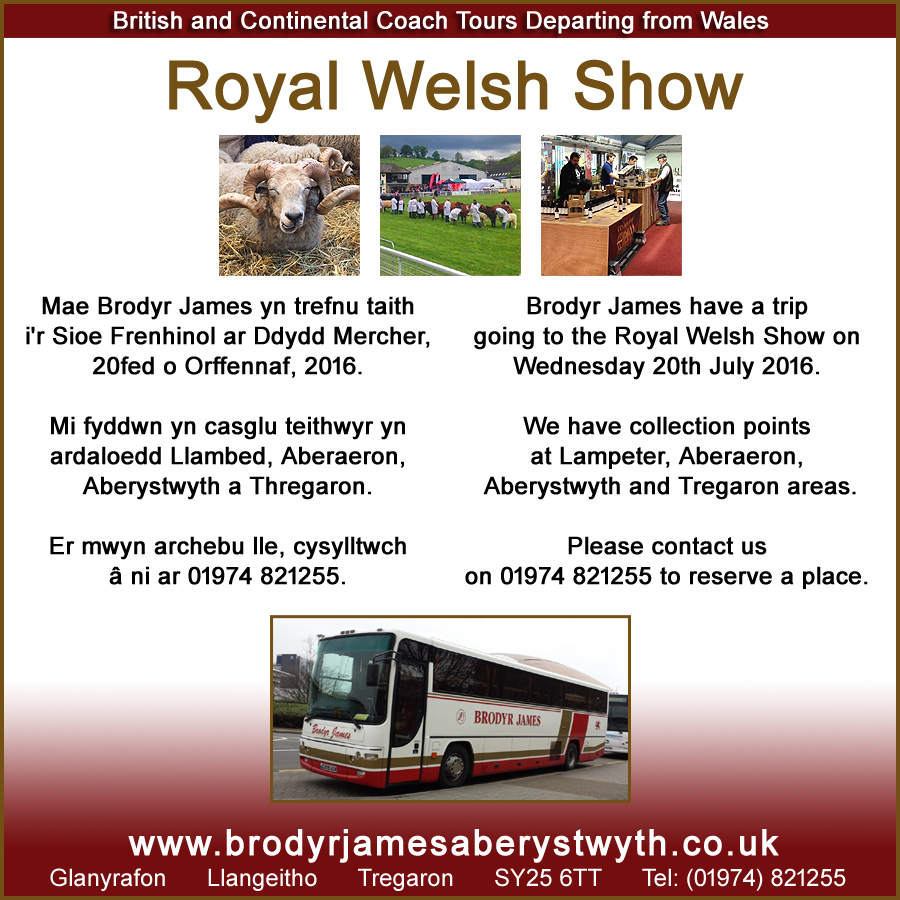 Royal Welsh Show Post For Brodyr James
