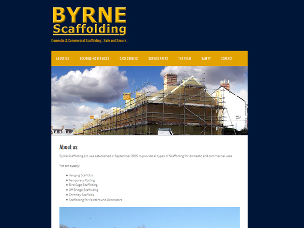 Byrne Scaffolding Machynlleth West Wales - Websites
